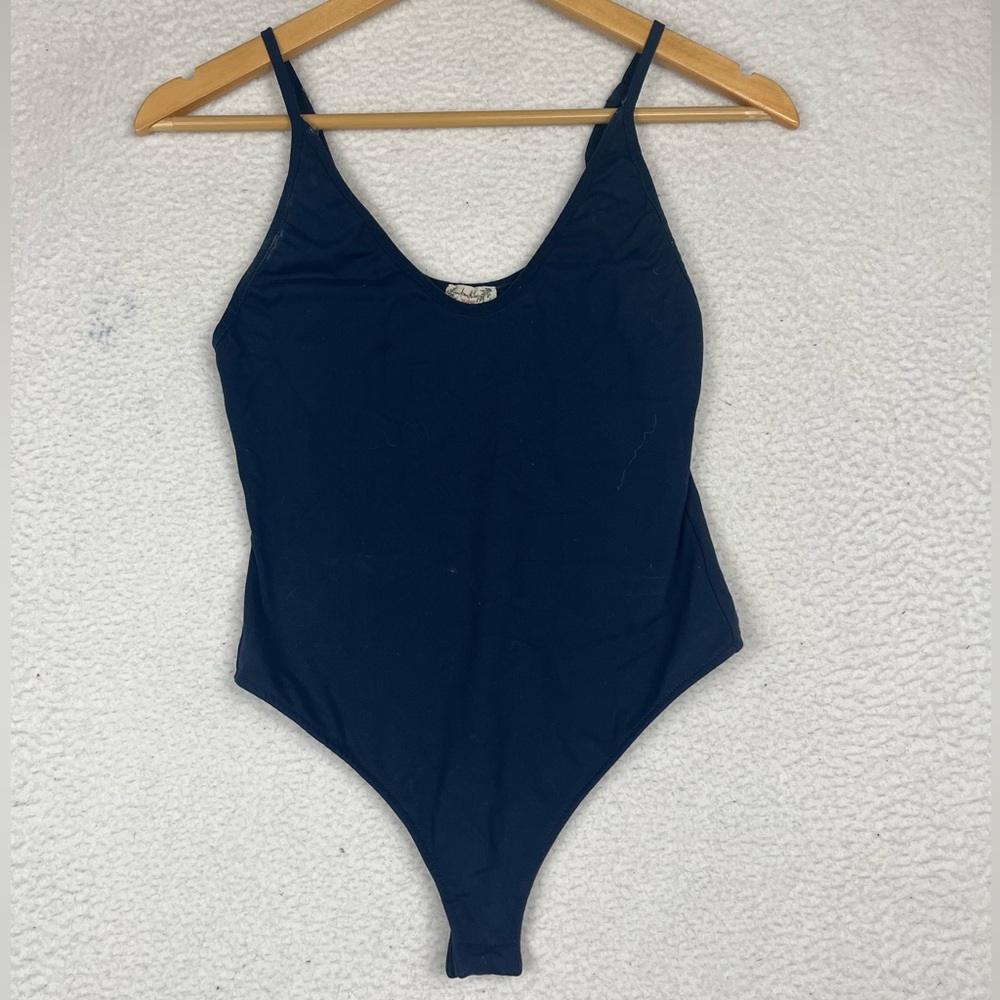 Free people navy bodysuit